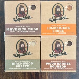 Dr. squatch 4 bars of soap